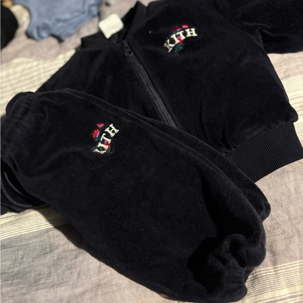 Kith Black Velour Tracksuit